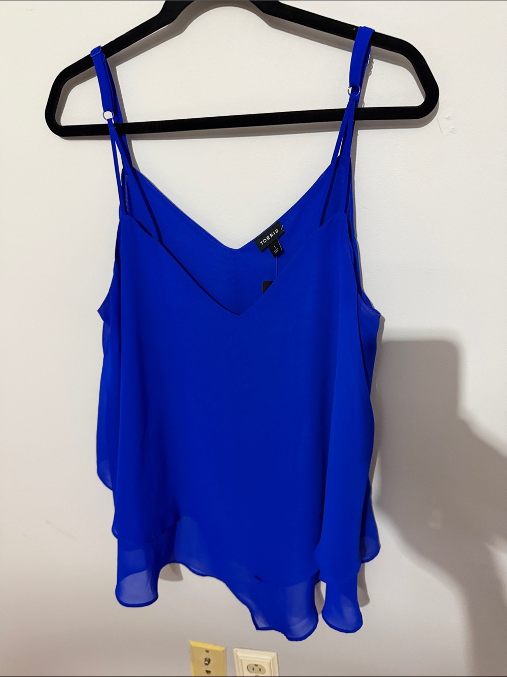 torrid Cobalt Blue Double-Layer Chiffon Camisole